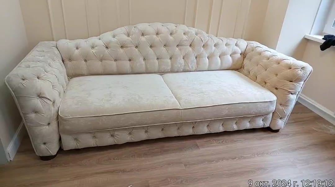 Замена обивки дивана на дому. Белокаменная